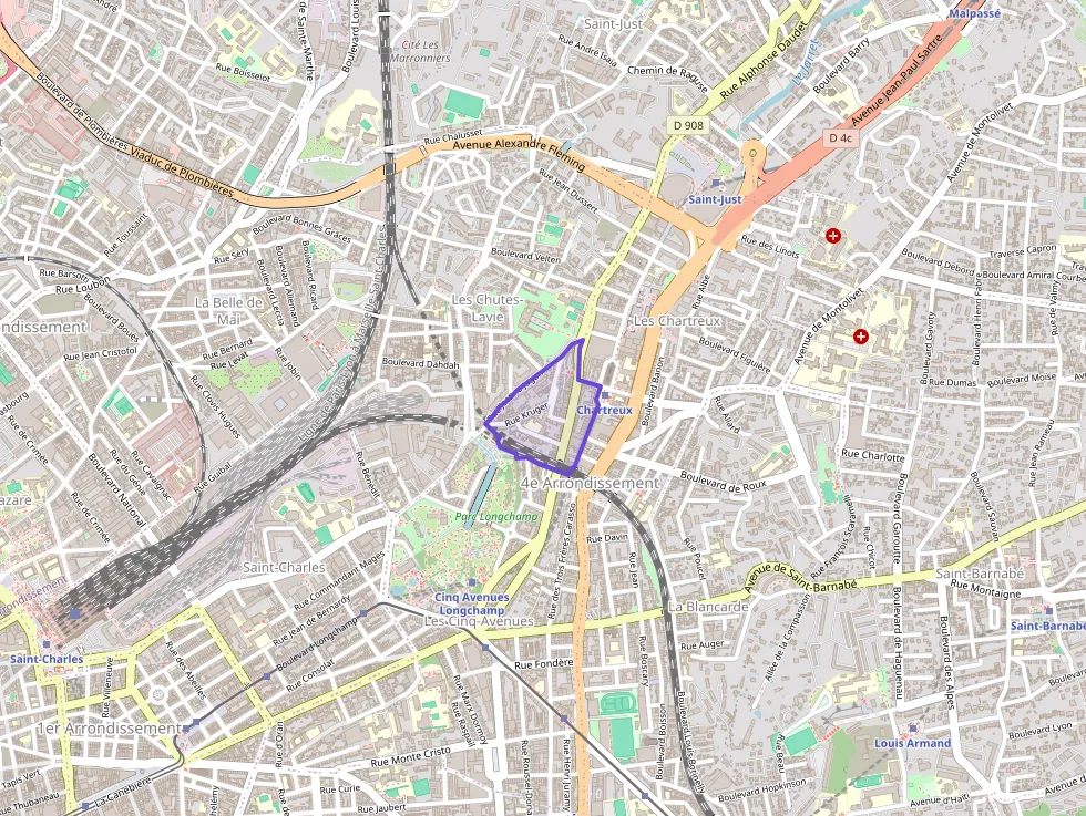 Appartement 40 m² trois pièces à vendre à Marseille 4e Arrondissement