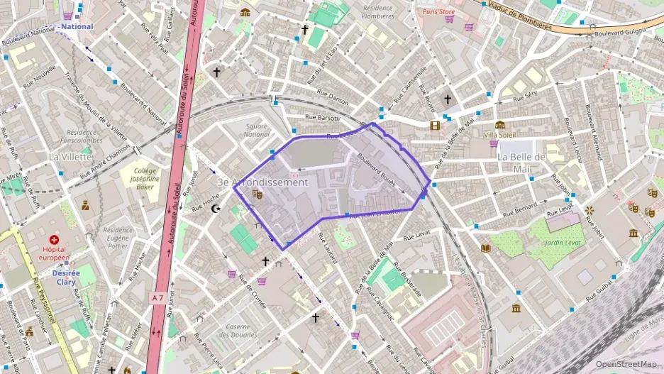 Appartement 43 m² deux pieces à vendre à Marseille 3e Arrondissement