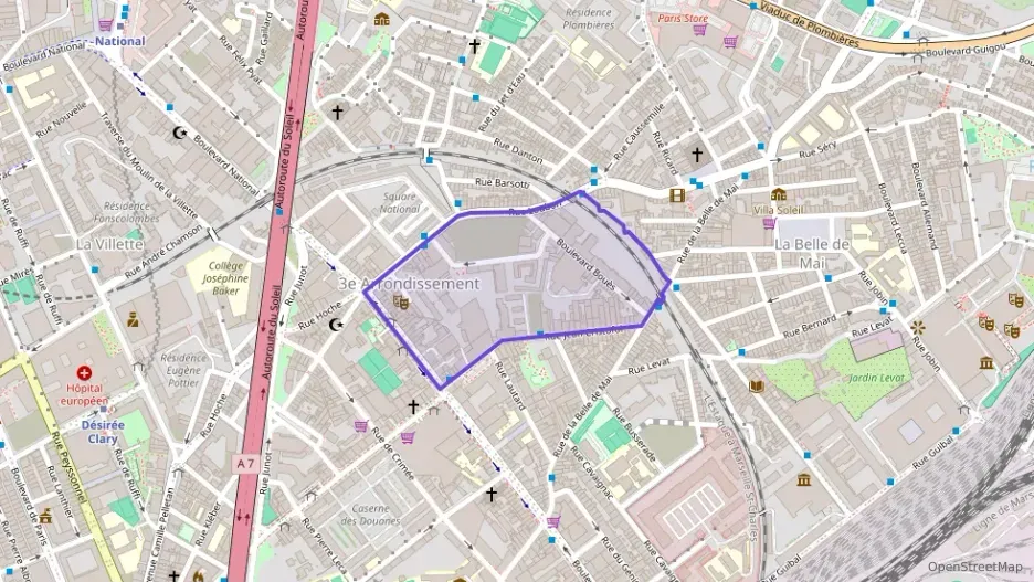 Appartement 55 m² trois pièces à vendre à Marseille 3e Arrondissement