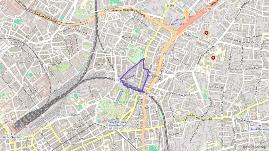 Appartement 55 m² trois pièces à vendre à Marseille 4e Arrondissement