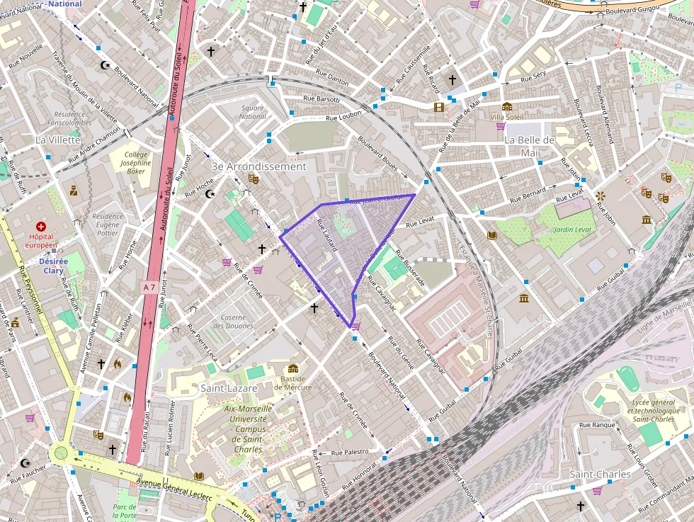 Appartement 69 m² trois pièces à vendre à Marseille 3e Arrondissement