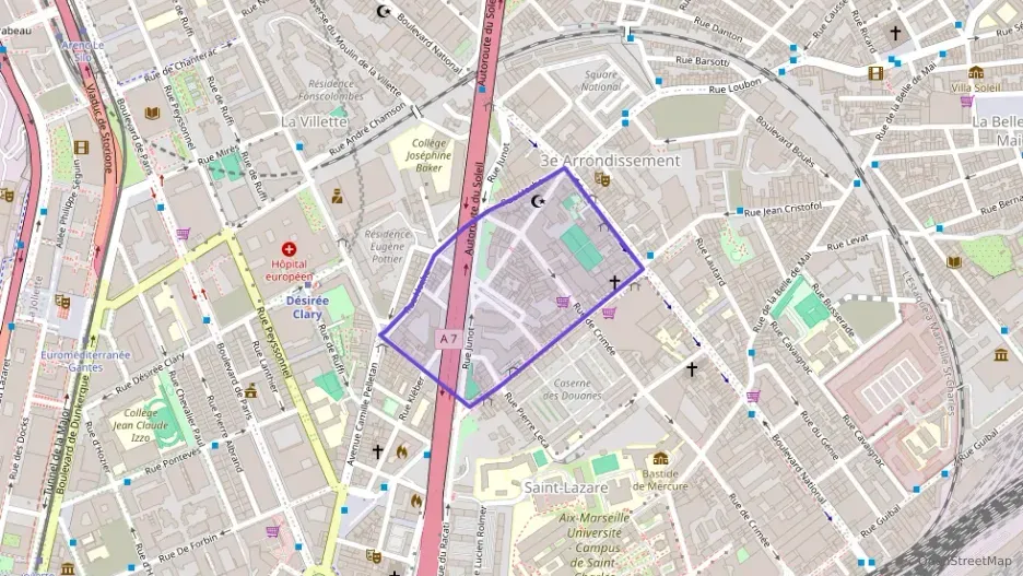 Appartement 73 m² quatre pièces à vendre à Marseille 3e Arrondissement