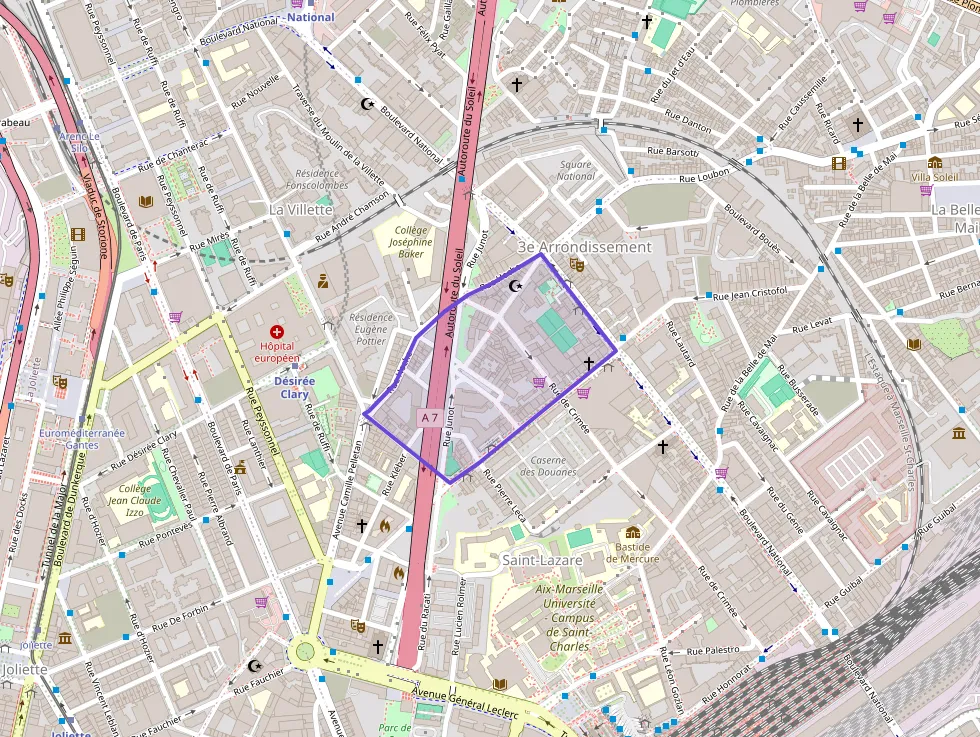 Appartement 21 m² une piece à vendre à Marseille 3e Arrondissement