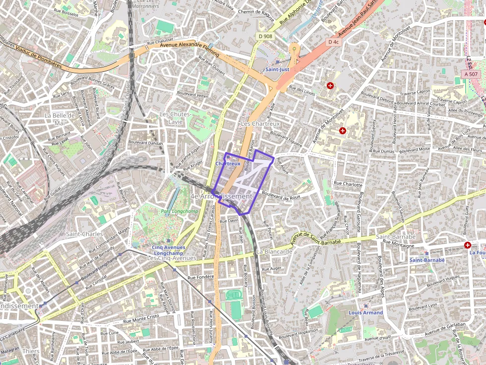 Appartement 62 m² trois pièces à vendre à Marseille 4e Arrondissement