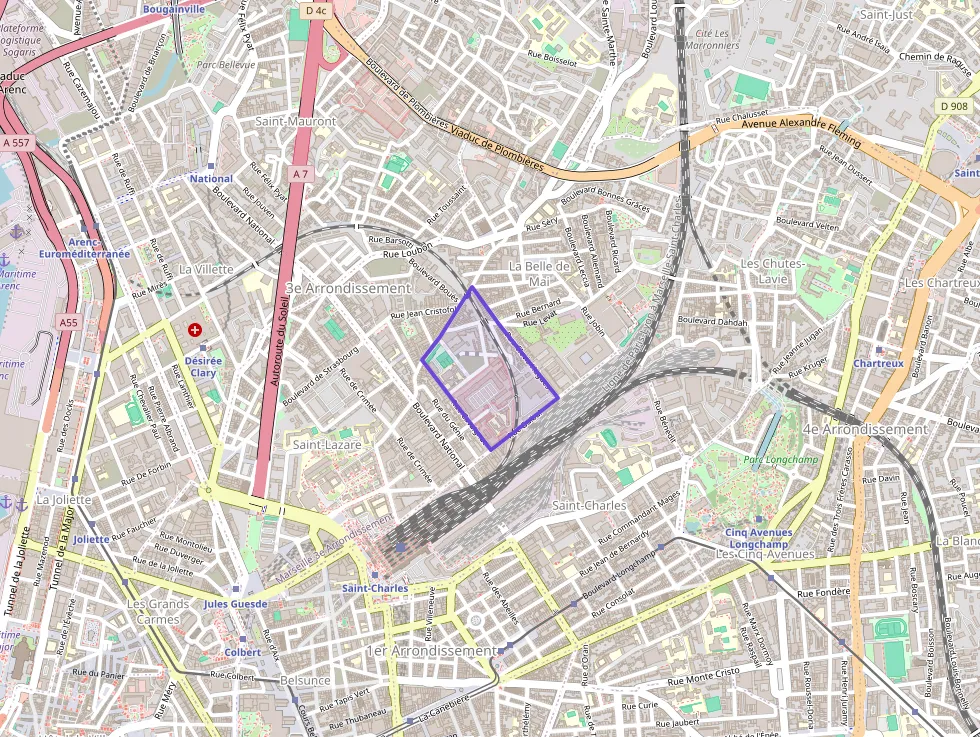 Appartement 105 m² quatre pièces à vendre à Marseille 3e Arrondissement