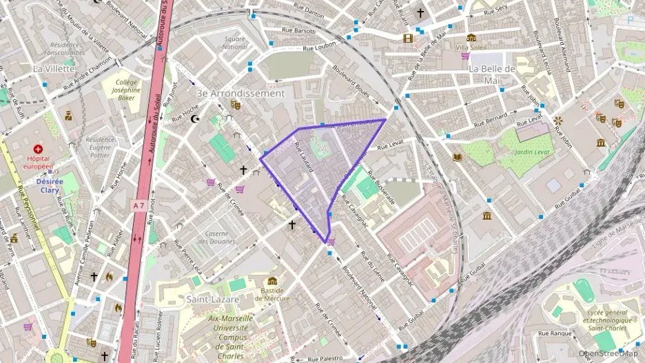 Appartement 43 m² deux pieces à vendre à Marseille 3e Arrondissement