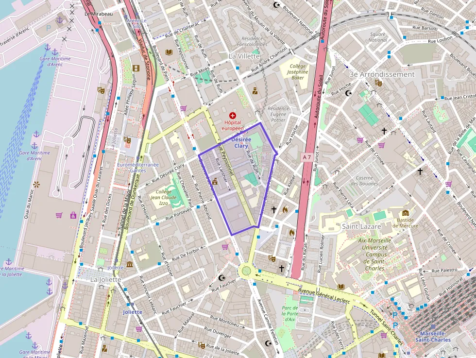 Appartement 30 m² deux pieces à vendre à Marseille 3e Arrondissement