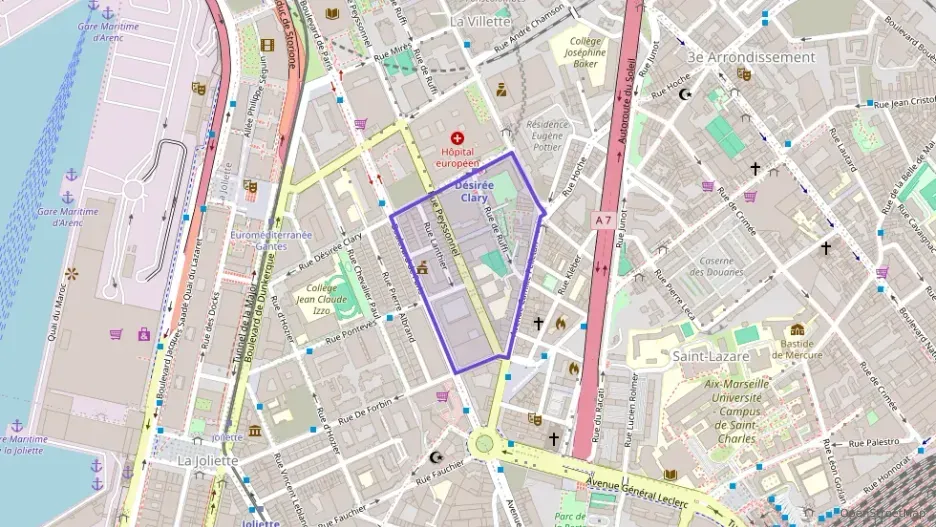 Appartement 30 m² deux pieces à vendre à Marseille 3e Arrondissement
