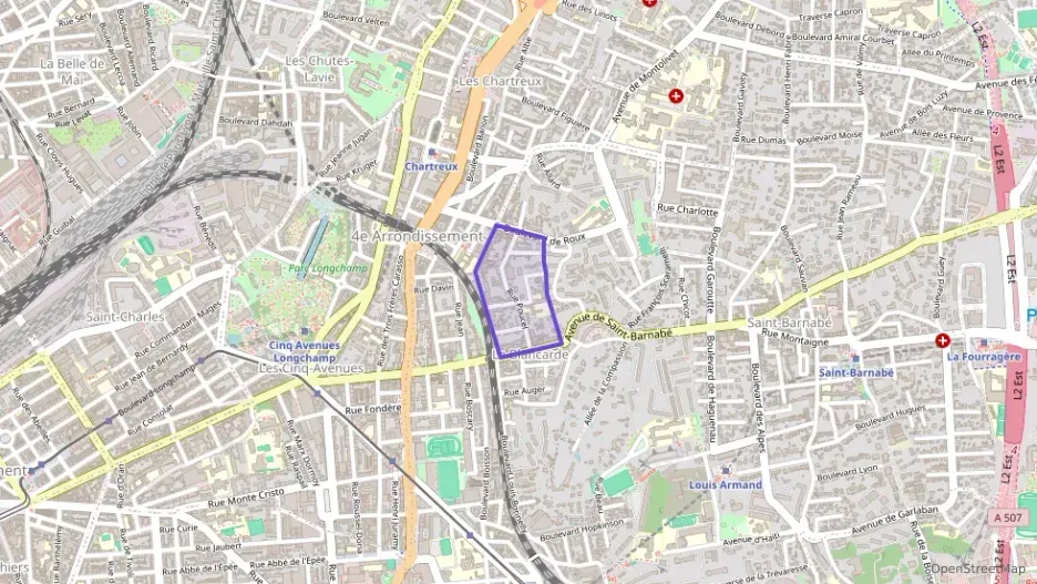 Appartement 55 m² trois pièces à vendre à Marseille 4e Arrondissement