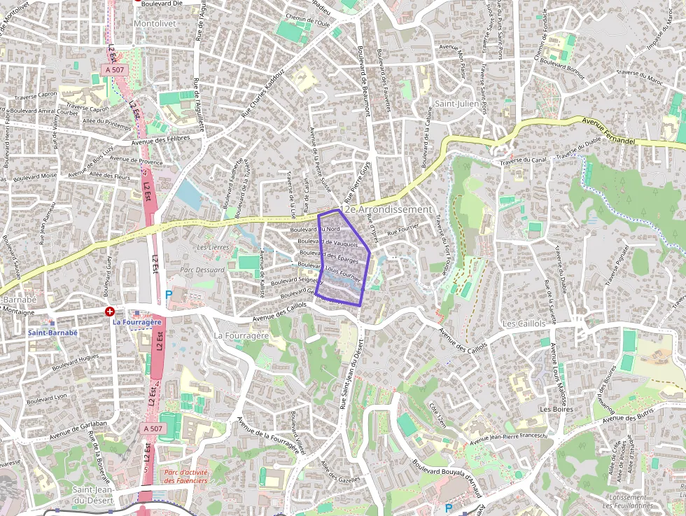 Appartement 54 m² quatre pièces à vendre à Marseille 12e Arrondissement