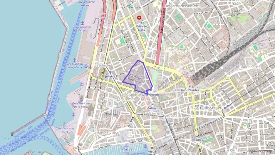 Appartement 55 m² trois pièces à vendre à Marseille 2e Arrondissement Appartement 55 m² trois pièces à vendre à Marseille 2e Arrondissement