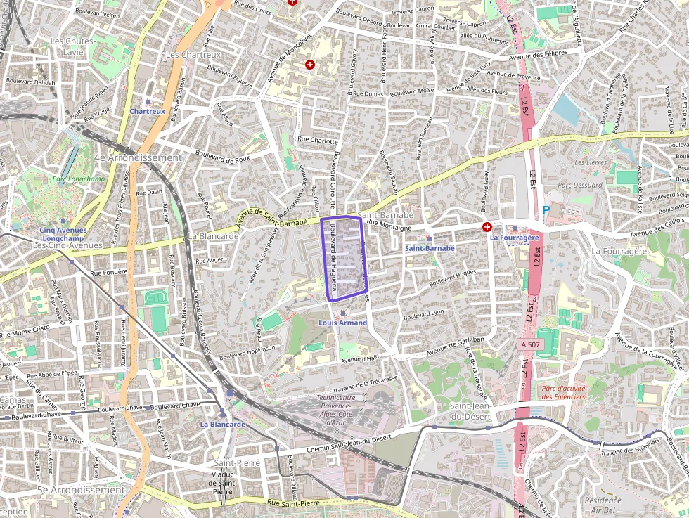 Appartement 49 m² trois pièces à vendre à Marseille 12e Arrondissement