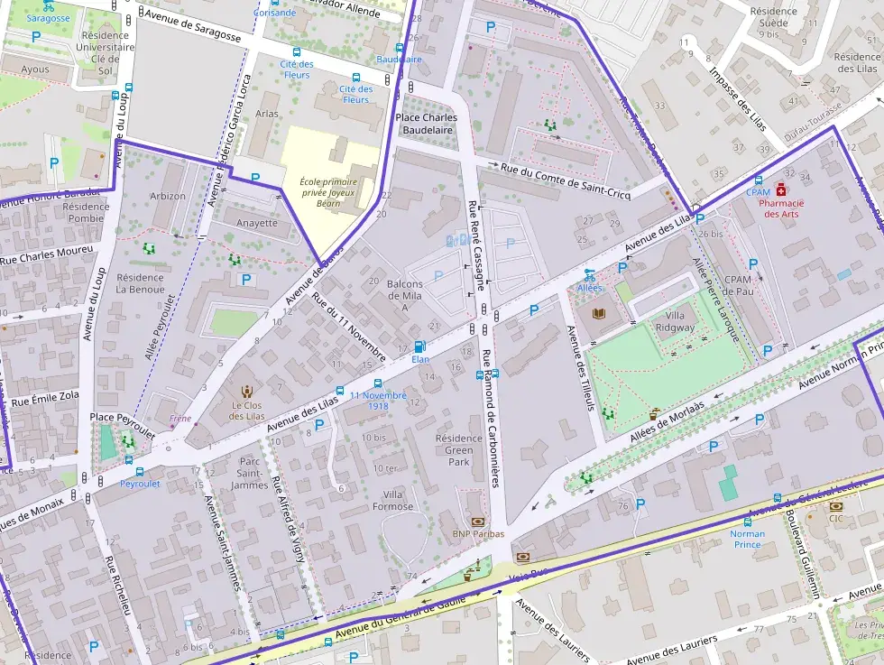 Appartement 72 m² trois pièces à vendre à Pau