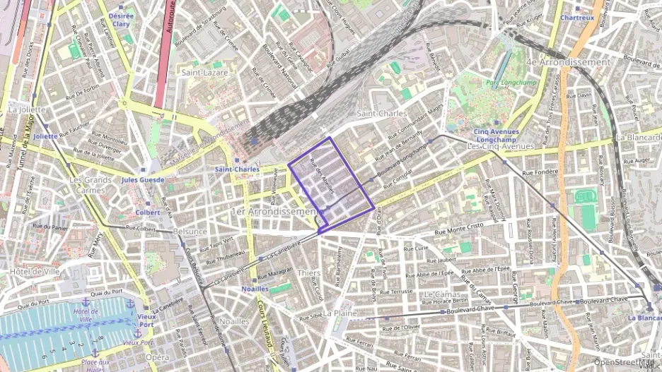Appartement 66 m² deux pieces à vendre à Marseille 1er Arrondissement
