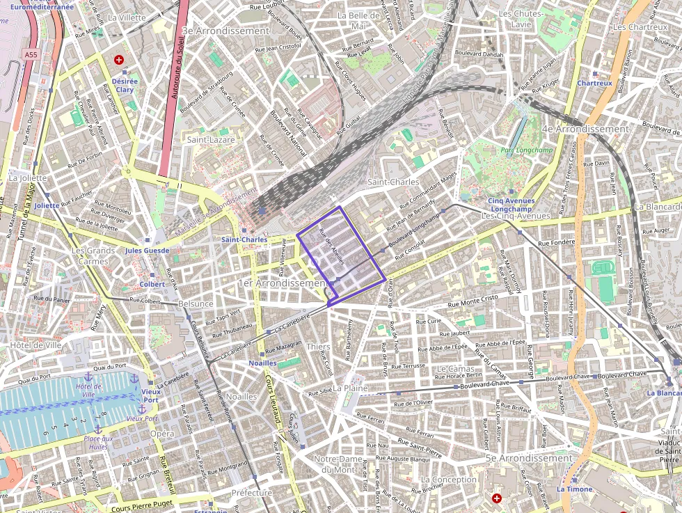 Appartement 40 m² deux pieces à vendre à Marseille 1er Arrondissement