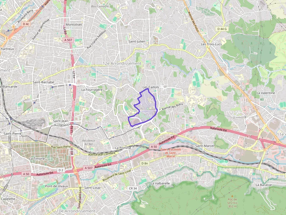 Appartement 74 m² quatre pièces à vendre à Marseille 12e Arrondissement