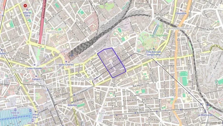 Appartement 46 m² deux pieces à vendre à Marseille 1er Arrondissement