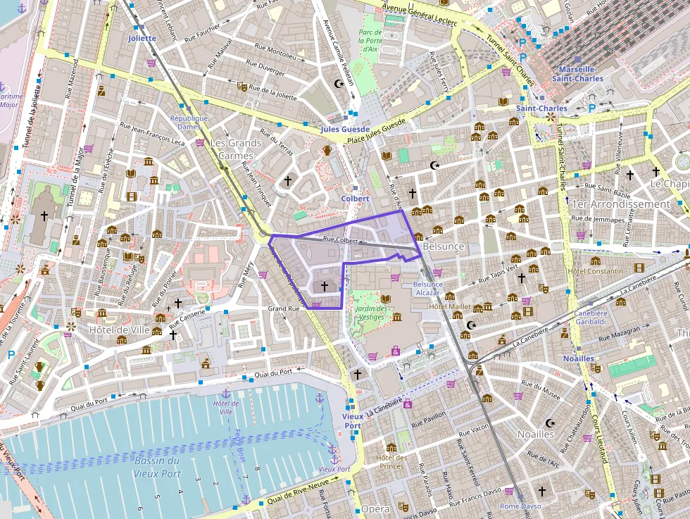 Appartement 64 m² deux pieces à vendre à Marseille 1er Arrondissement