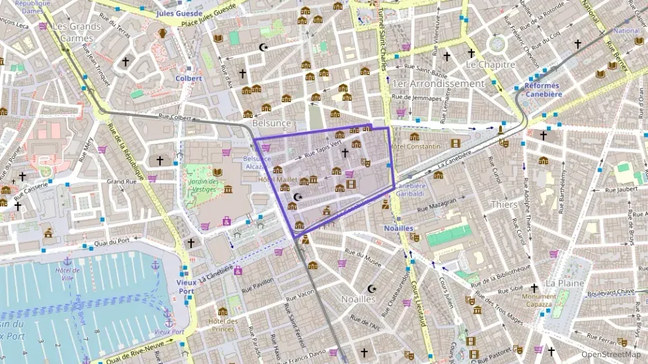 Appartement 72 m² deux pieces à vendre à Marseille 1er Arrondissement