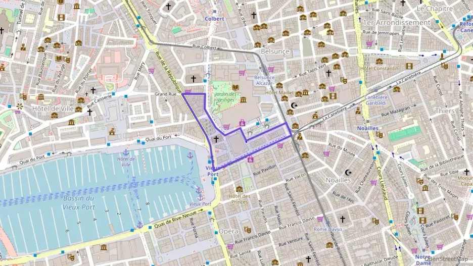 Appartement 22 m² une piece à vendre à Marseille 1er Arrondissement