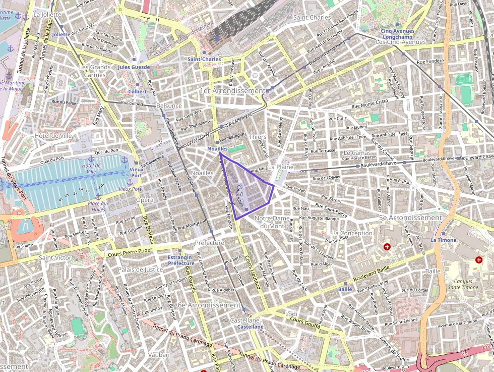 Appartement 56 m² trois pièces à vendre à Marseille 6e Arrondissement