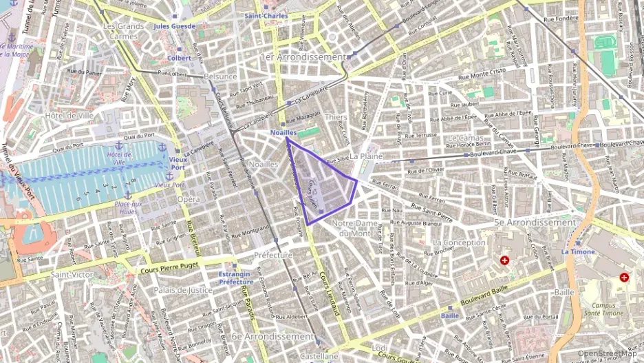 Appartement 56 m² trois pièces à vendre à Marseille 6e Arrondissement