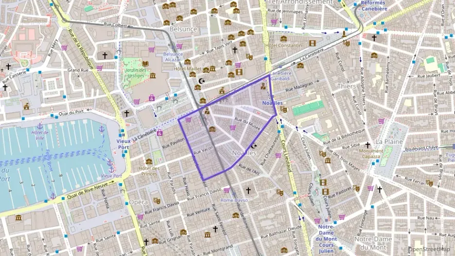 Appartement 50 m² trois pièces à vendre à Marseille 1er Arrondissement