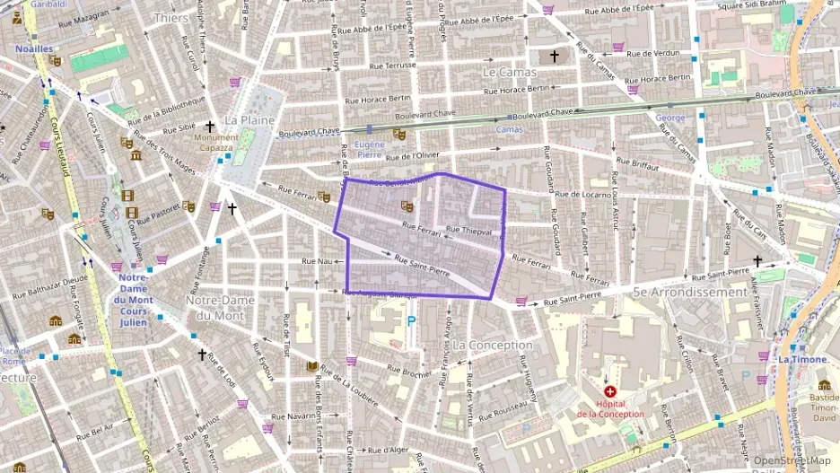 Appartement 23 m² une piece à vendre à Marseille 5e Arrondissement