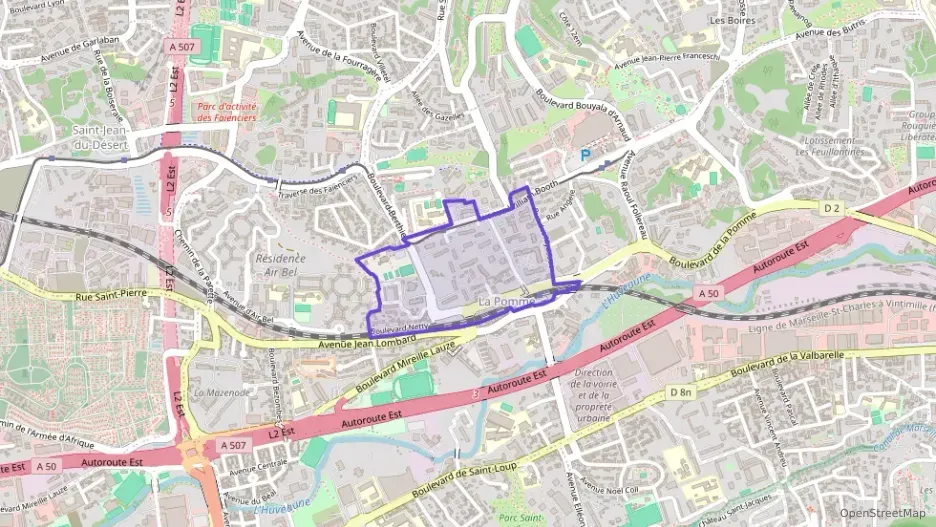 Appartement 51 m² deux pieces à vendre à Marseille 11e Arrondissement