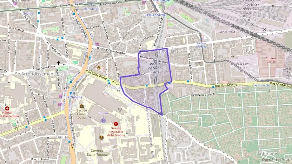 Appartement 55 m² trois pièces à vendre à Marseille 5e Arrondissement