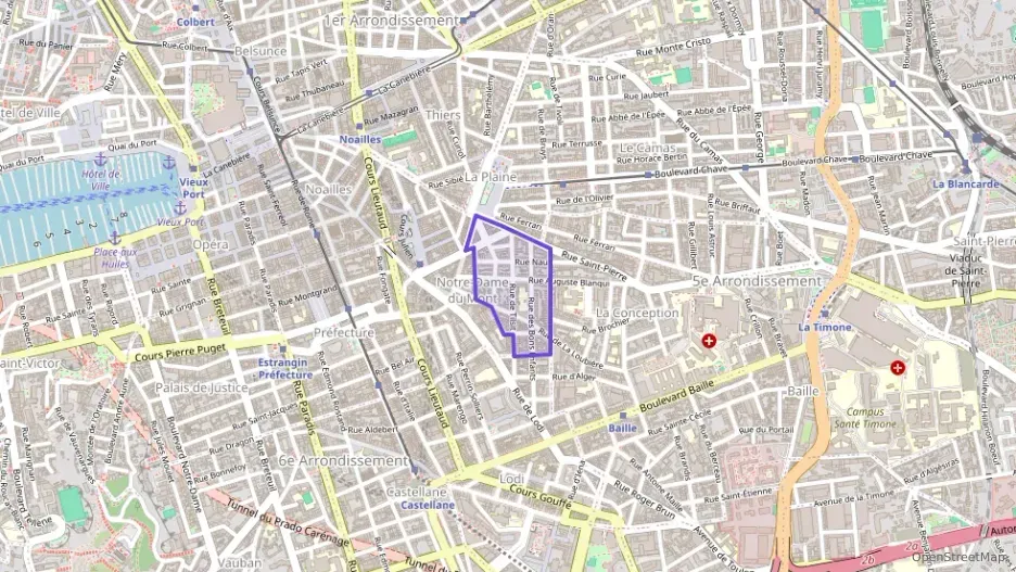 Appartement 63 m² deux pieces à vendre à Marseille 6e Arrondissement