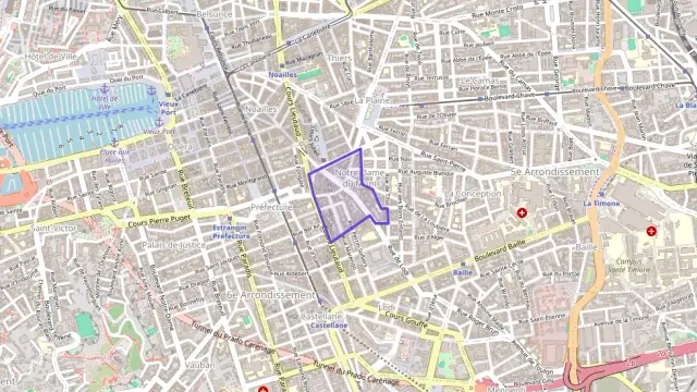 Appartement 55 m² deux pieces à vendre à Marseille 6e Arrondissement