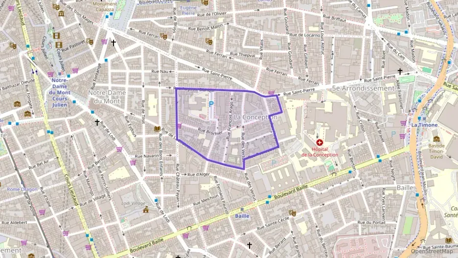 Appartement 38 m² une piece à vendre à Marseille 5e Arrondissement