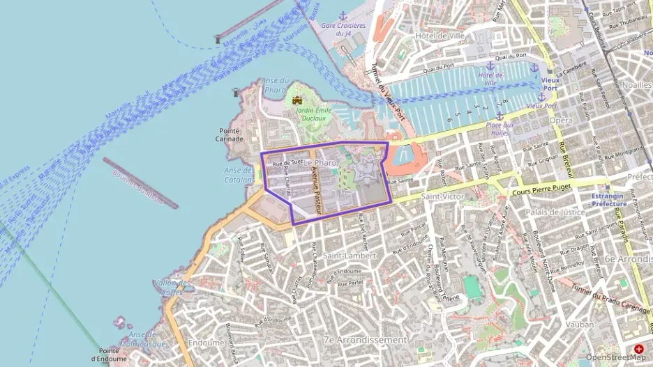 Appartement 45 m² deux pieces à vendre à Marseille 7e Arrondissement