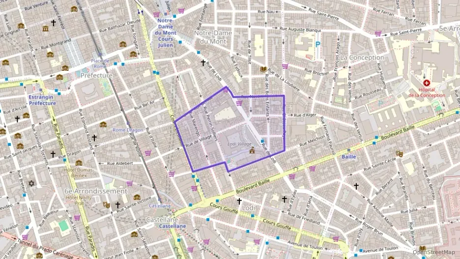 Appartement 66 m² trois pièces à vendre à Marseille 6e Arrondissement