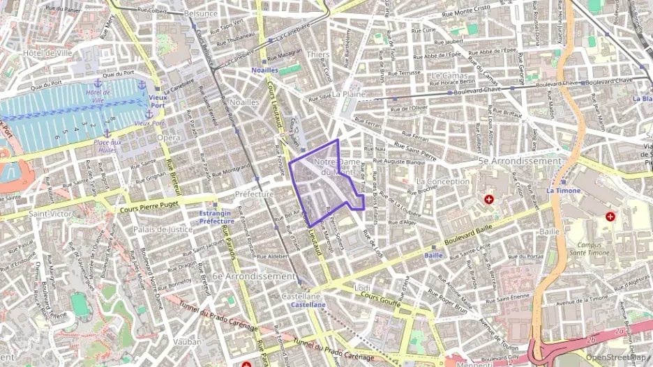 Appartement 33 m² une piece à vendre à Marseille 6e Arrondissement