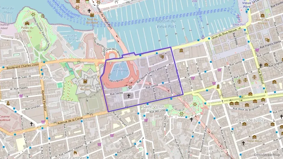 Appartement 47 m² deux pieces à vendre à Marseille 7e Arrondissement