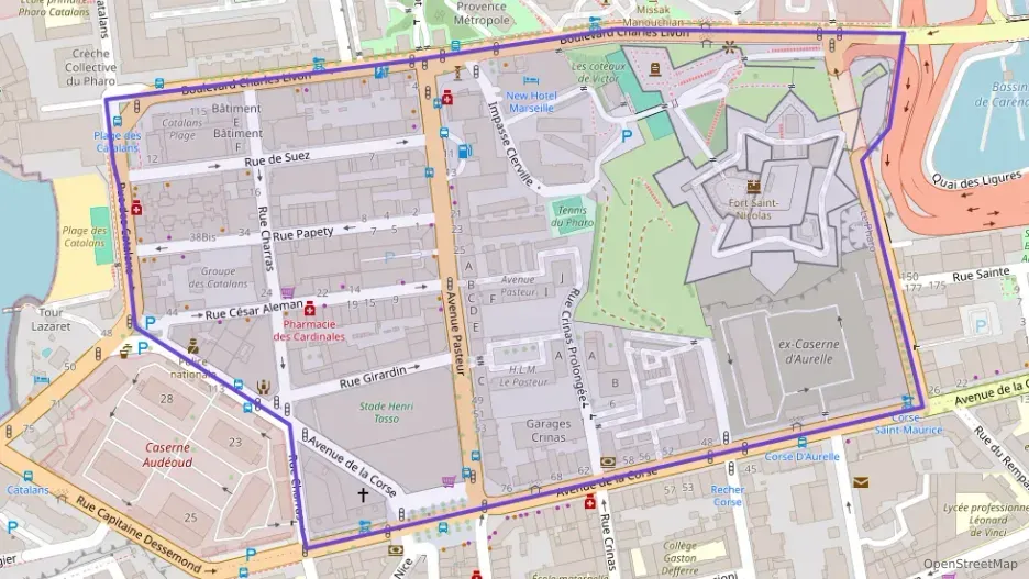 Appartement 92 m² quatre pièces à vendre à Marseille 7e Arrondissement