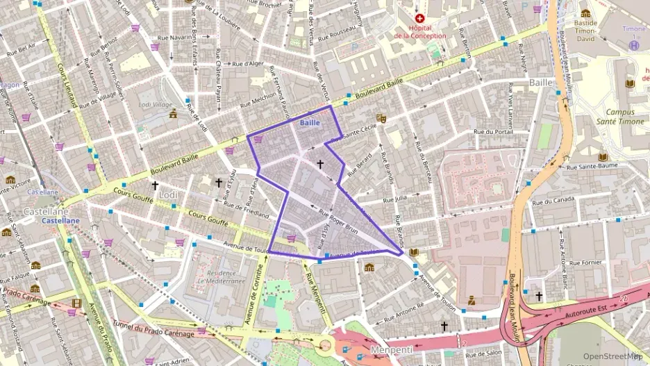 Appartement 70 m² trois pièces à vendre à Marseille 5e Arrondissement