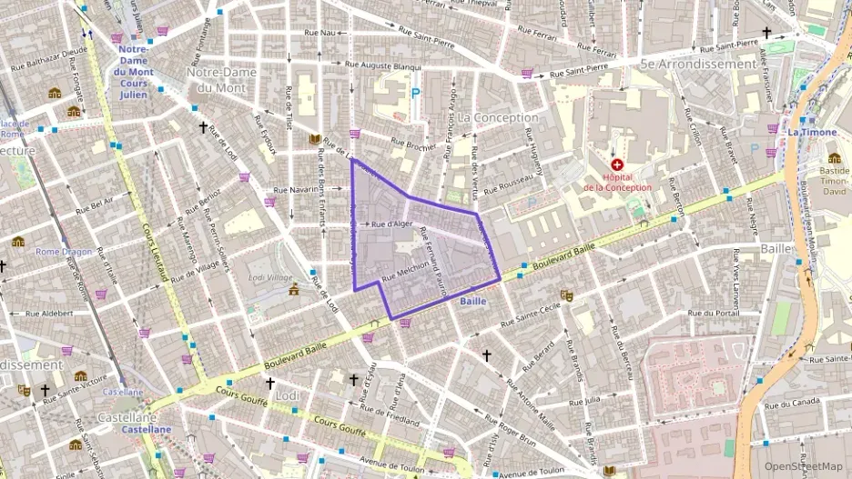 Appartement 61 m² trois pièces à vendre à Marseille 5e Arrondissement