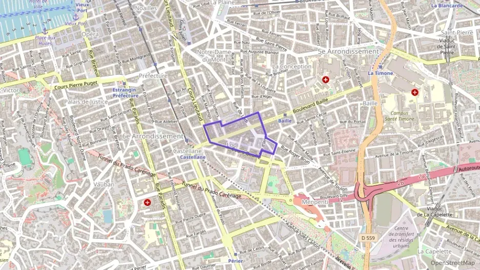 Appartement 38 m² une piece à vendre à Marseille 6e Arrondissement