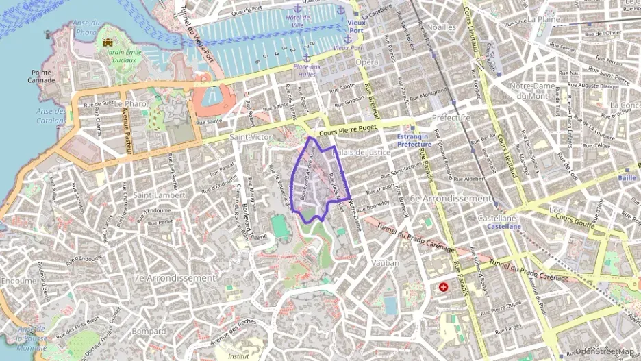 Appartement 57 m² trois pièces à vendre à Marseille 6e Arrondissement