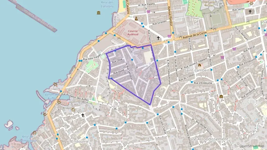 Appartement 19 m² une piece à vendre à Marseille 7e Arrondissement