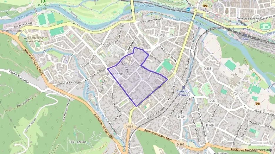 Appartement 57 m² trois pièces à vendre à Jurançon