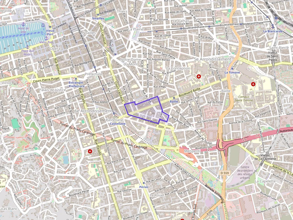 Appartement 36 m² deux pieces à vendre à Marseille 6e Arrondissement