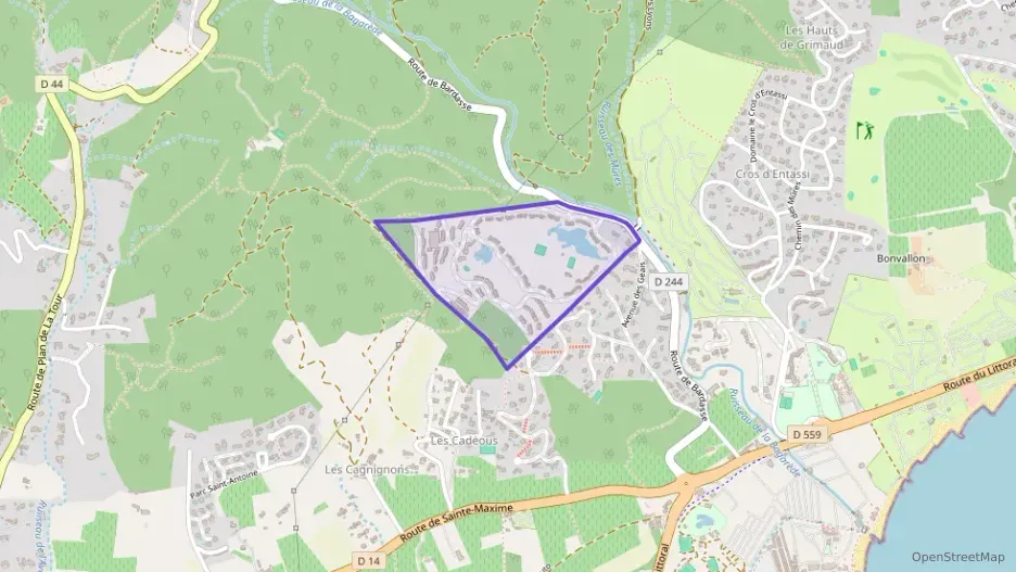 Appartement 61 m² quatre pièces à vendre à Grimaud