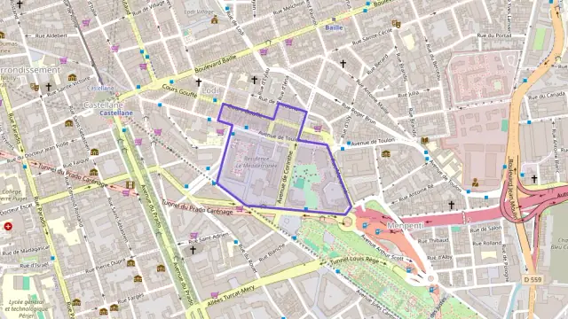 Appartement 45 m² trois pièces à vendre à Marseille 6e Arrondissement