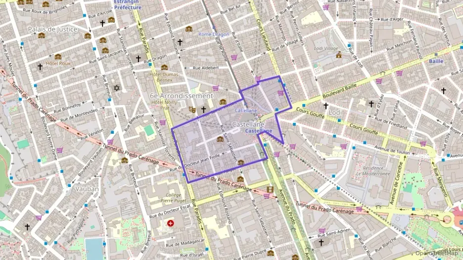 Appartement 65 m² deux pieces à vendre à Marseille 6e Arrondissement