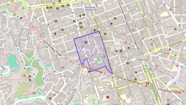 Appartement 55 m² deux pieces à vendre à Marseille 6e Arrondissement