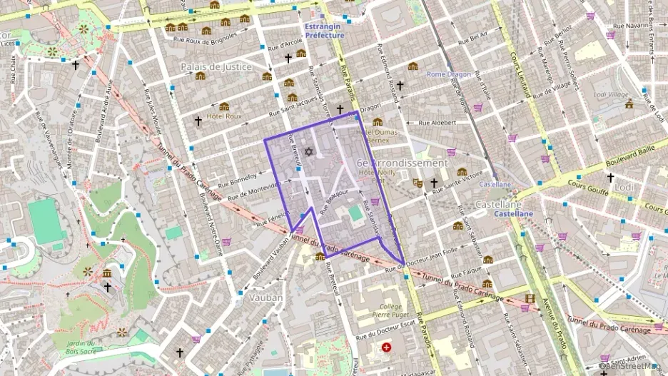 Appartement 60 m² trois pièces à vendre à Marseille 6e Arrondissement